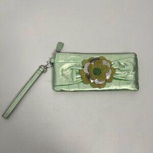 Nordstrom Vintage Ferry Core Floral Leather Clutch Wallet Wristlet Y2K